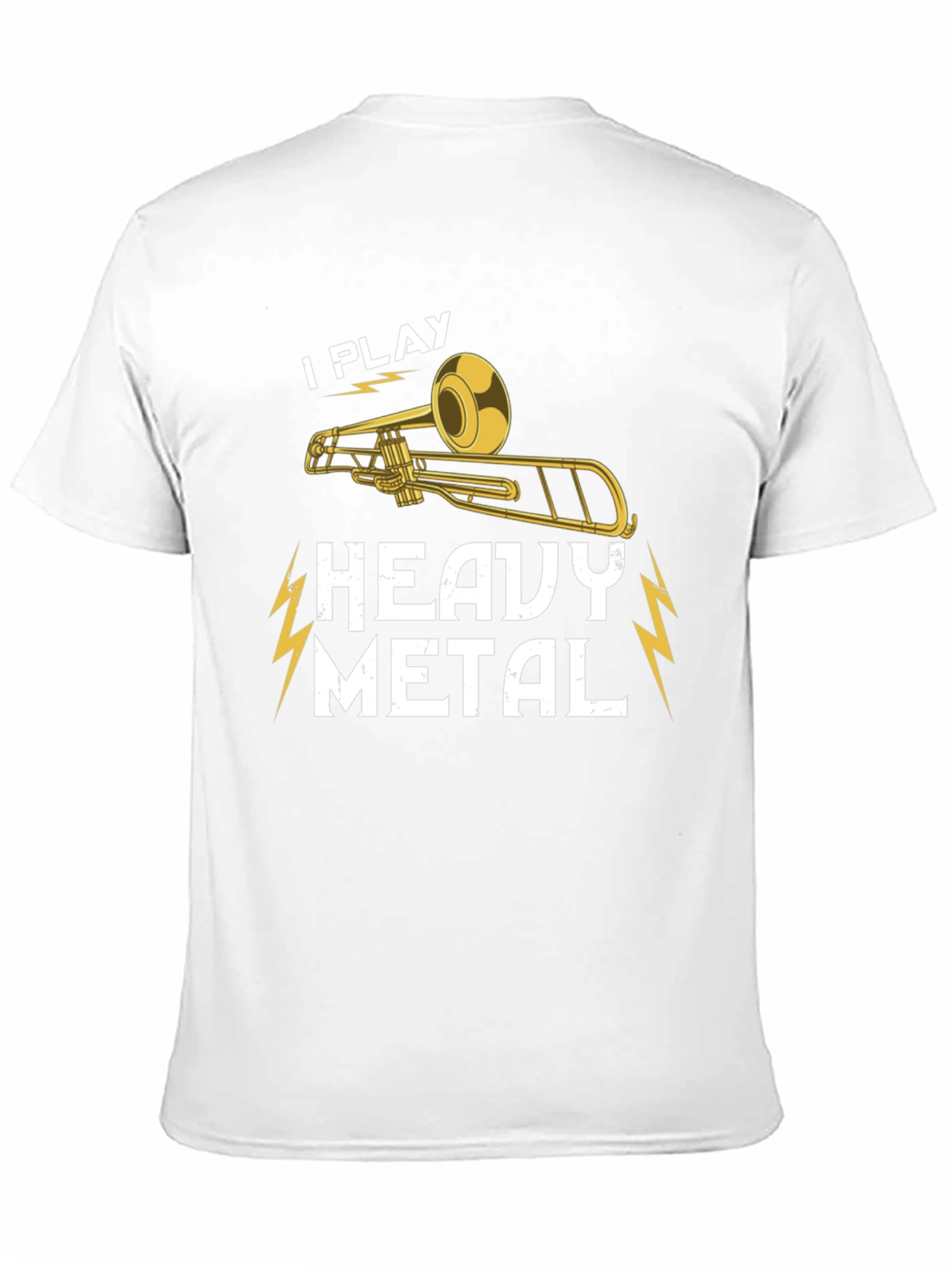 I Play Heavy Metal Trombone Black T-Shirt