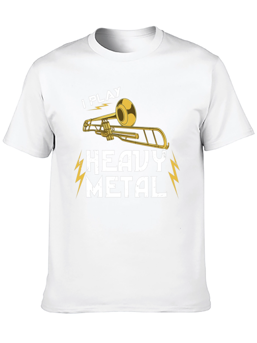 I Play Heavy Metal Trombone Black T-Shirt