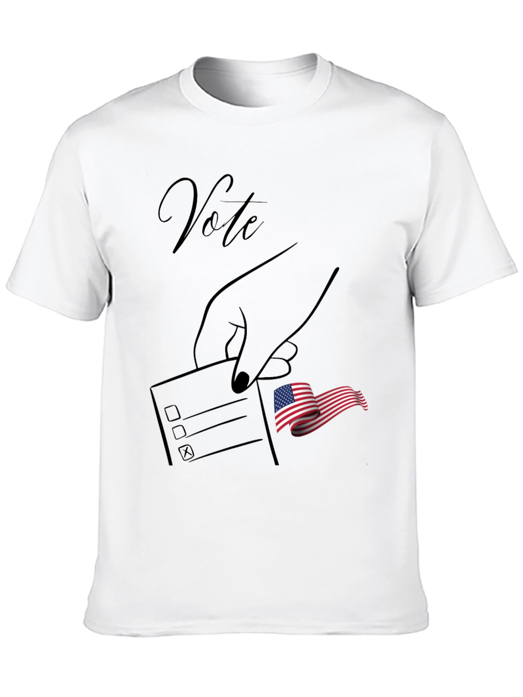 Vote Graphic Tee - Patriotic Election Design