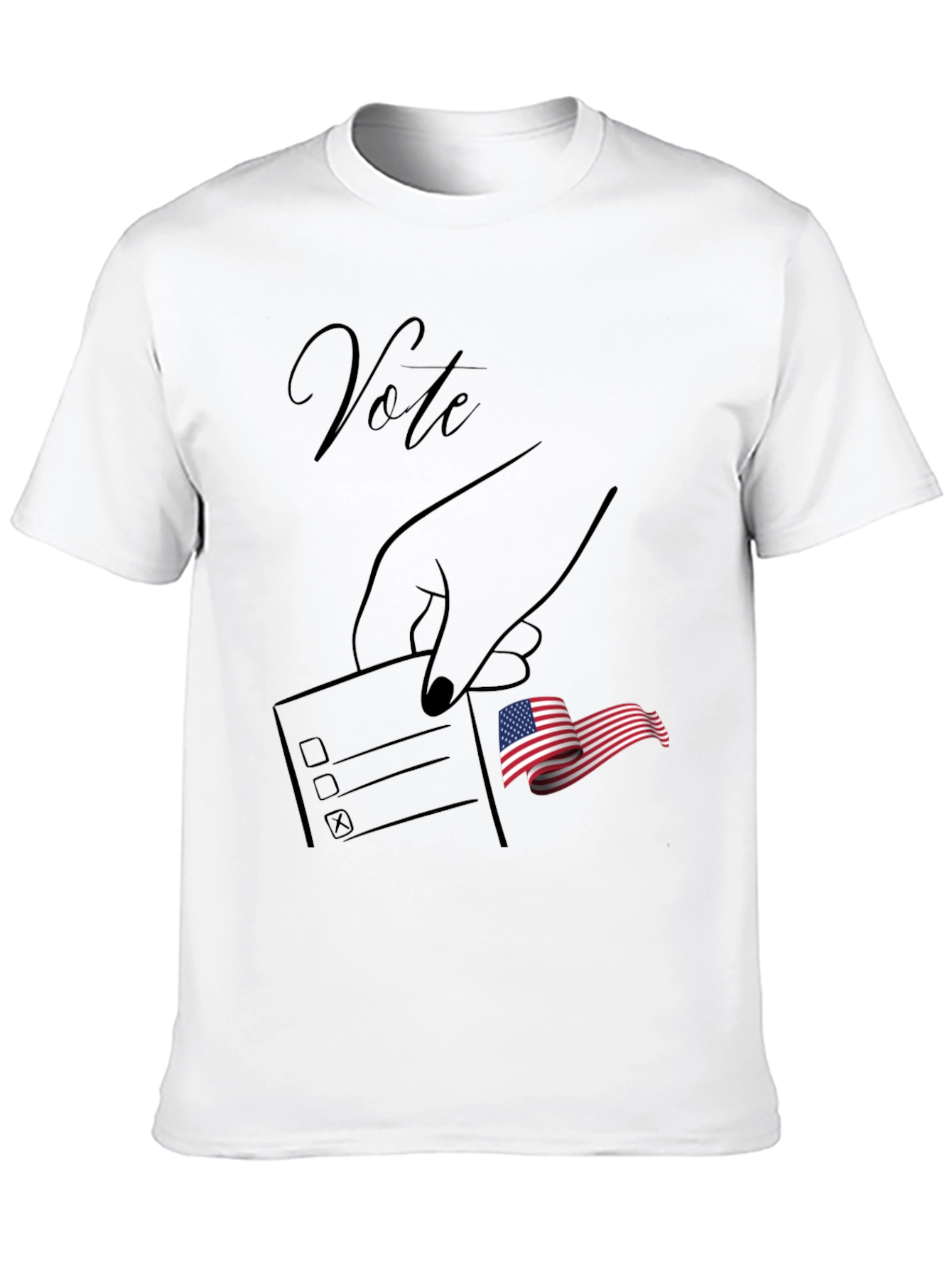 Vote Graphic Tee - Patriotic Election Design