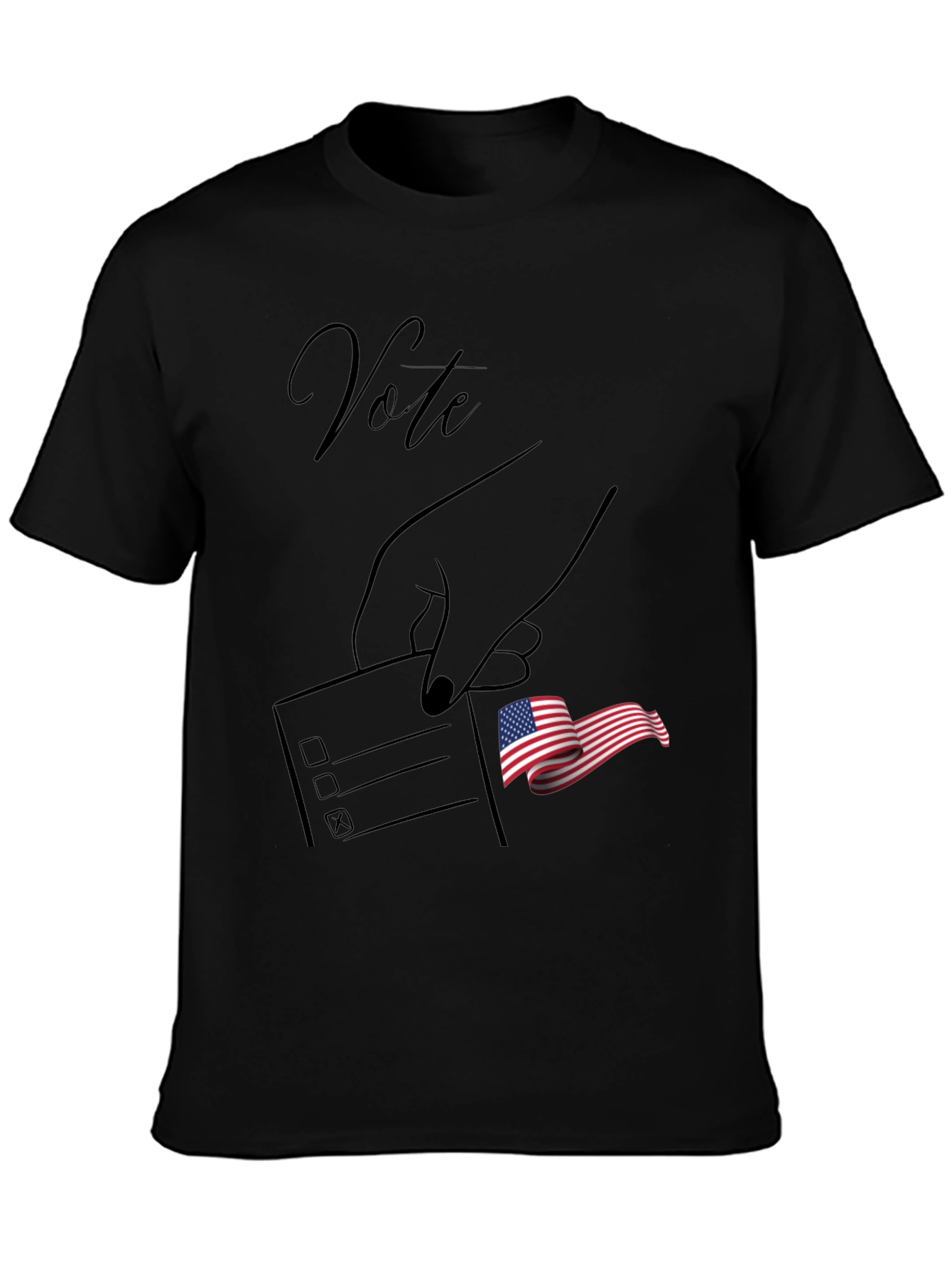 Vote Graphic Tee - Patriotic Election Design
