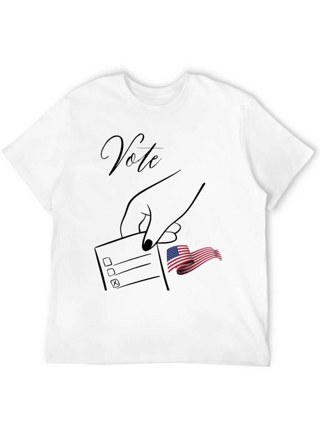 Vote Graphic Tee - Patriotic Election Design