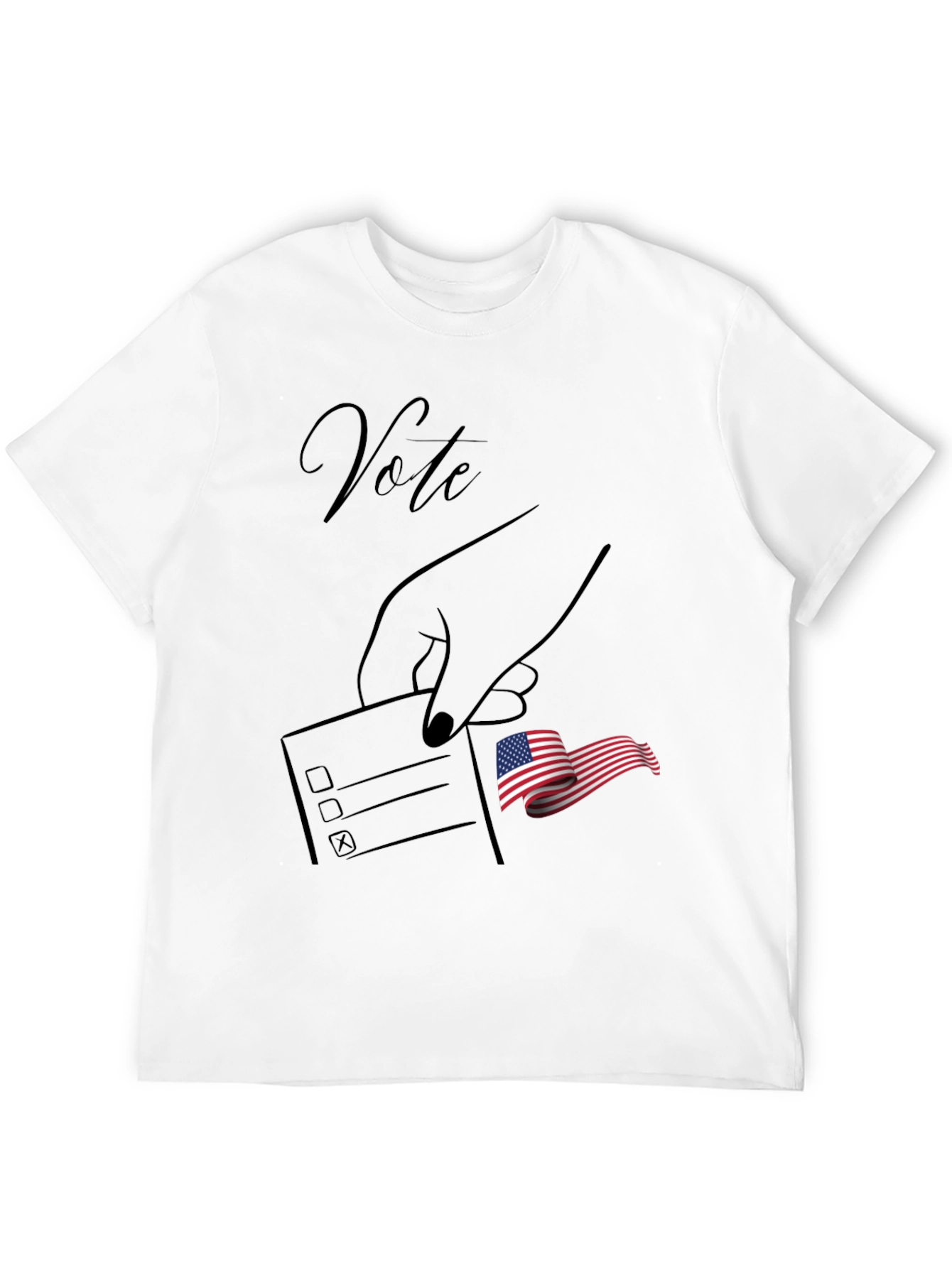 Vote Graphic Tee - Patriotic Election Design