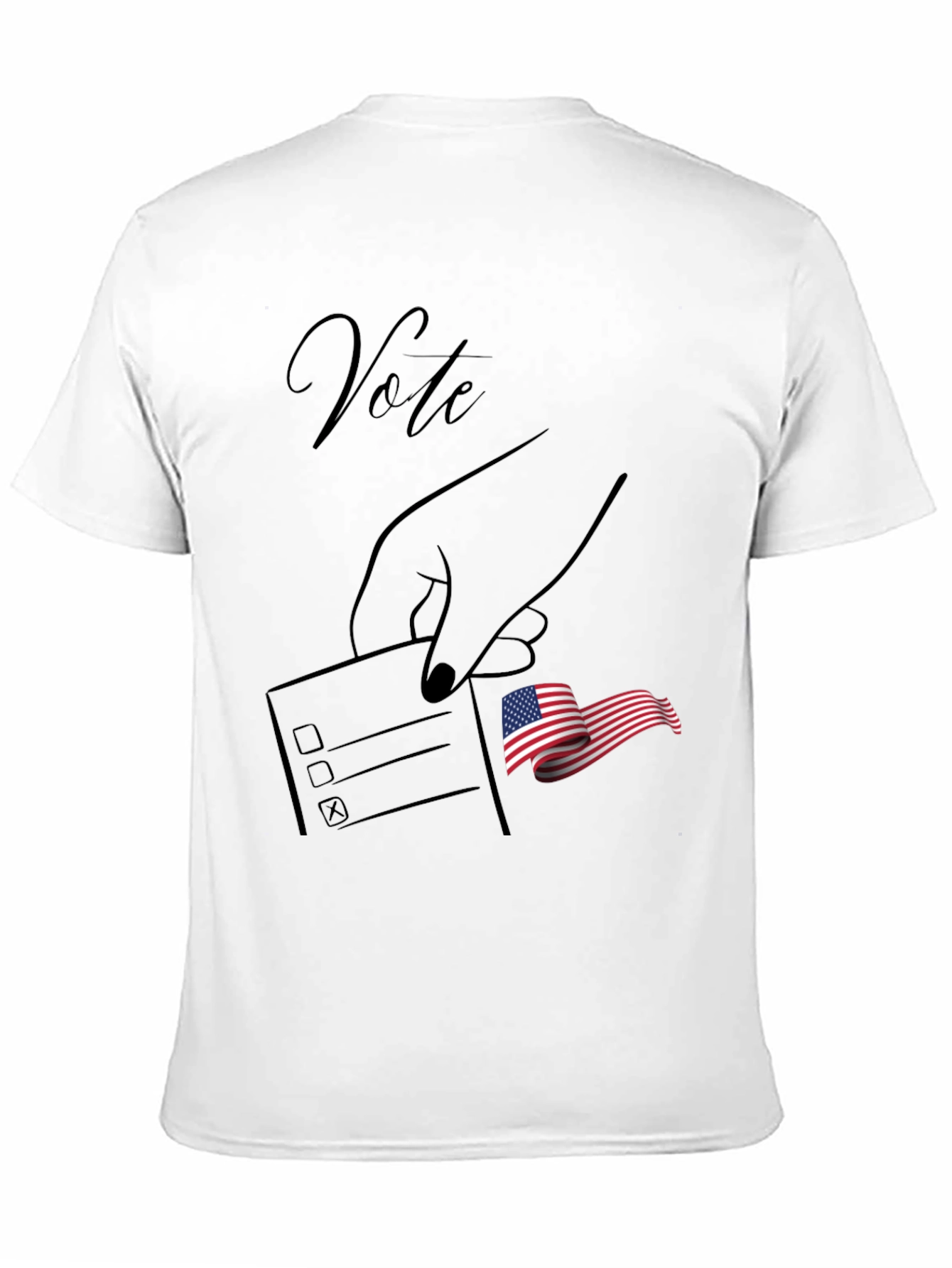 Vote Graphic Tee - Patriotic Election Design
