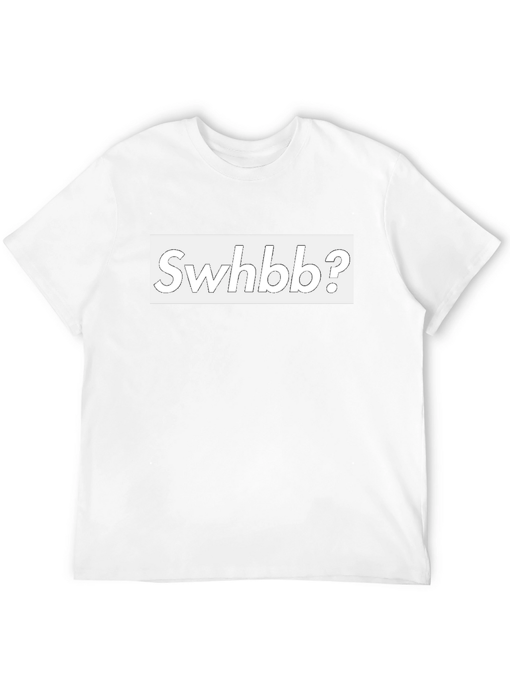 Swhbb? Graphic Print Black T-Shirt for Men
