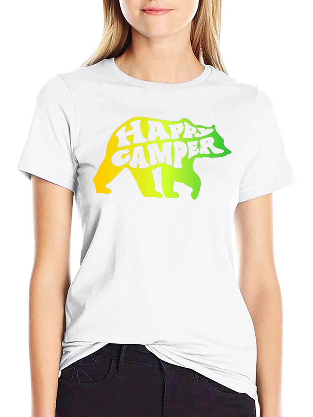 Happy Camper Bear Graphic Tee
