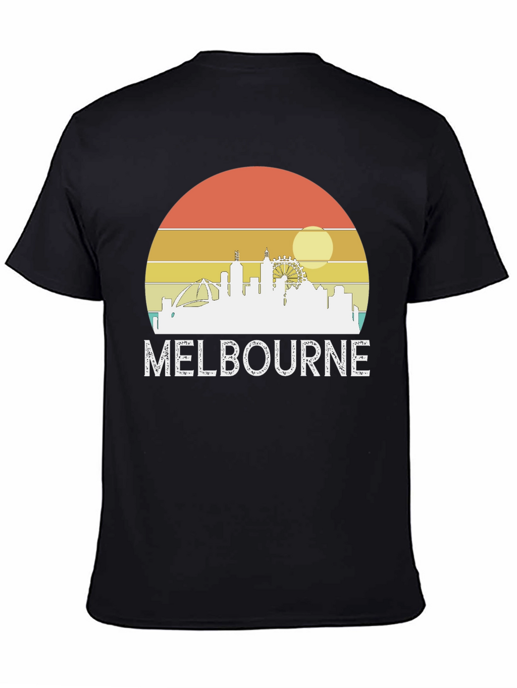 Melbourne Skyline Retro Graphic Tee