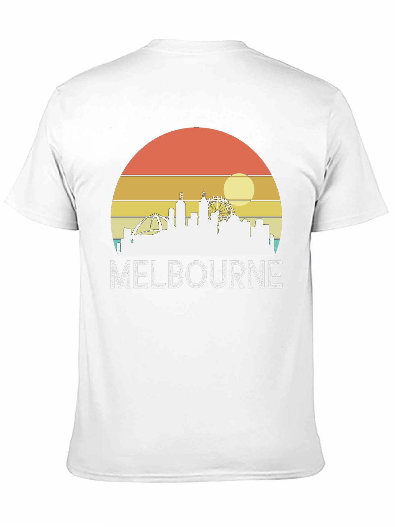 Melbourne Skyline Retro Graphic Tee