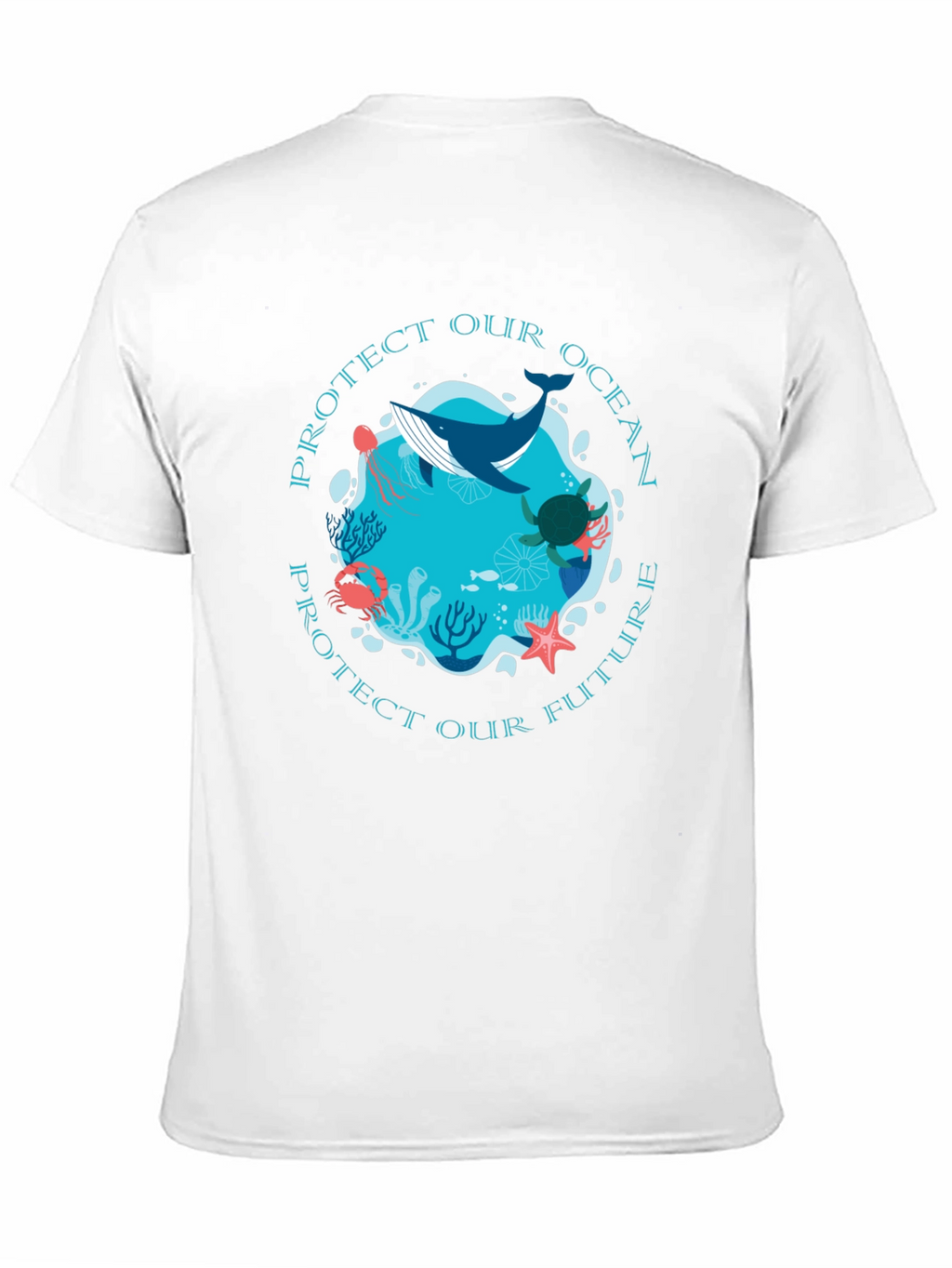 Protect Our Ocean Graphic Tee - Black