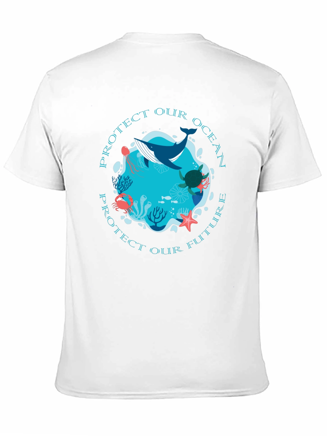 Protect Our Ocean Graphic Tee - Black
