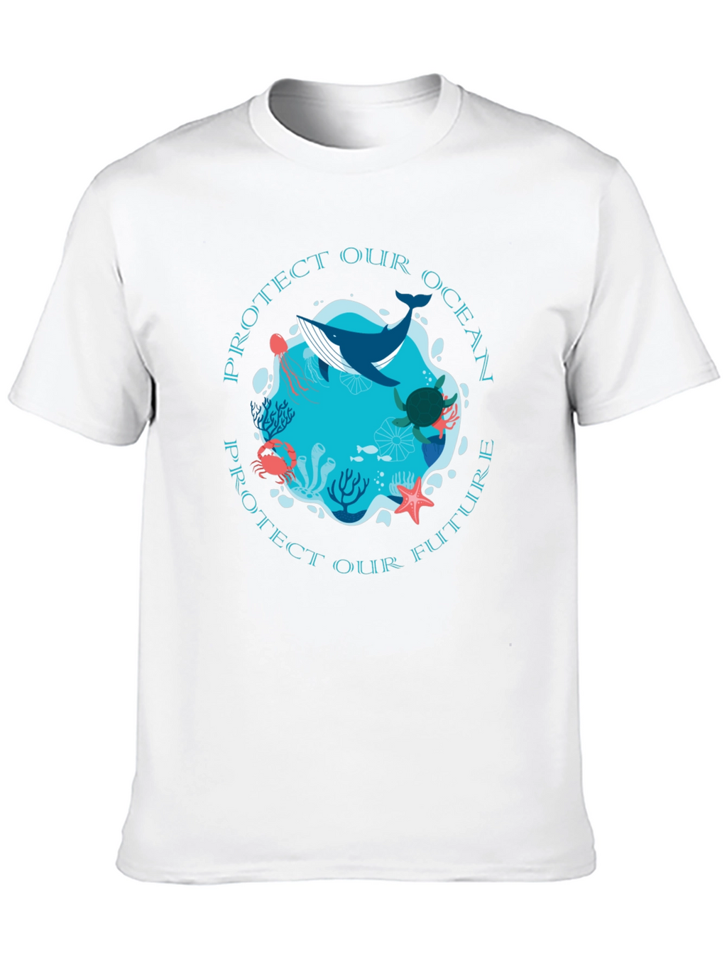 Protect Our Ocean Graphic Tee - Black