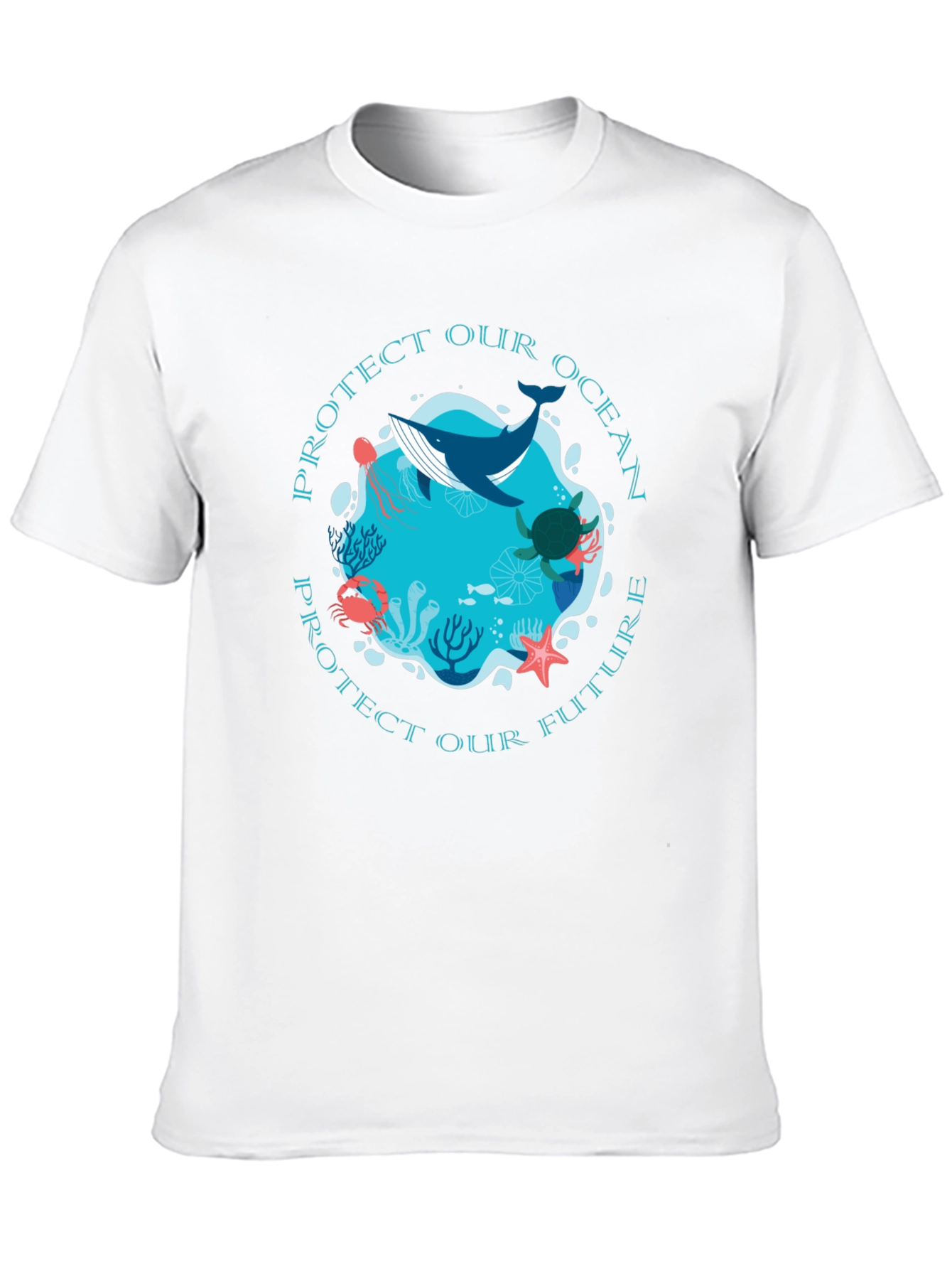 Protect Our Ocean Graphic Tee - Black