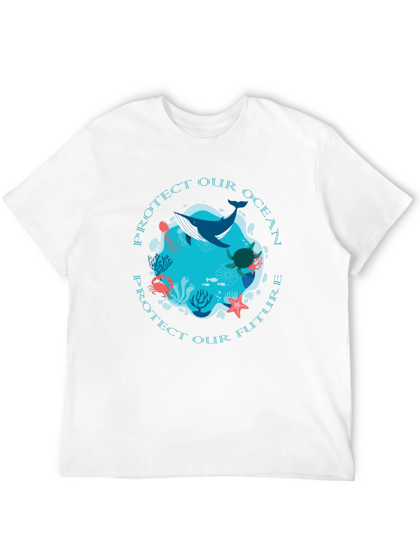 Protect Our Ocean Graphic Tee - Black