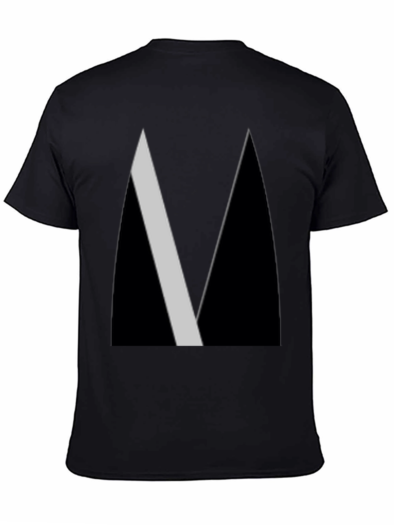 Abstract Black Geometric Tee