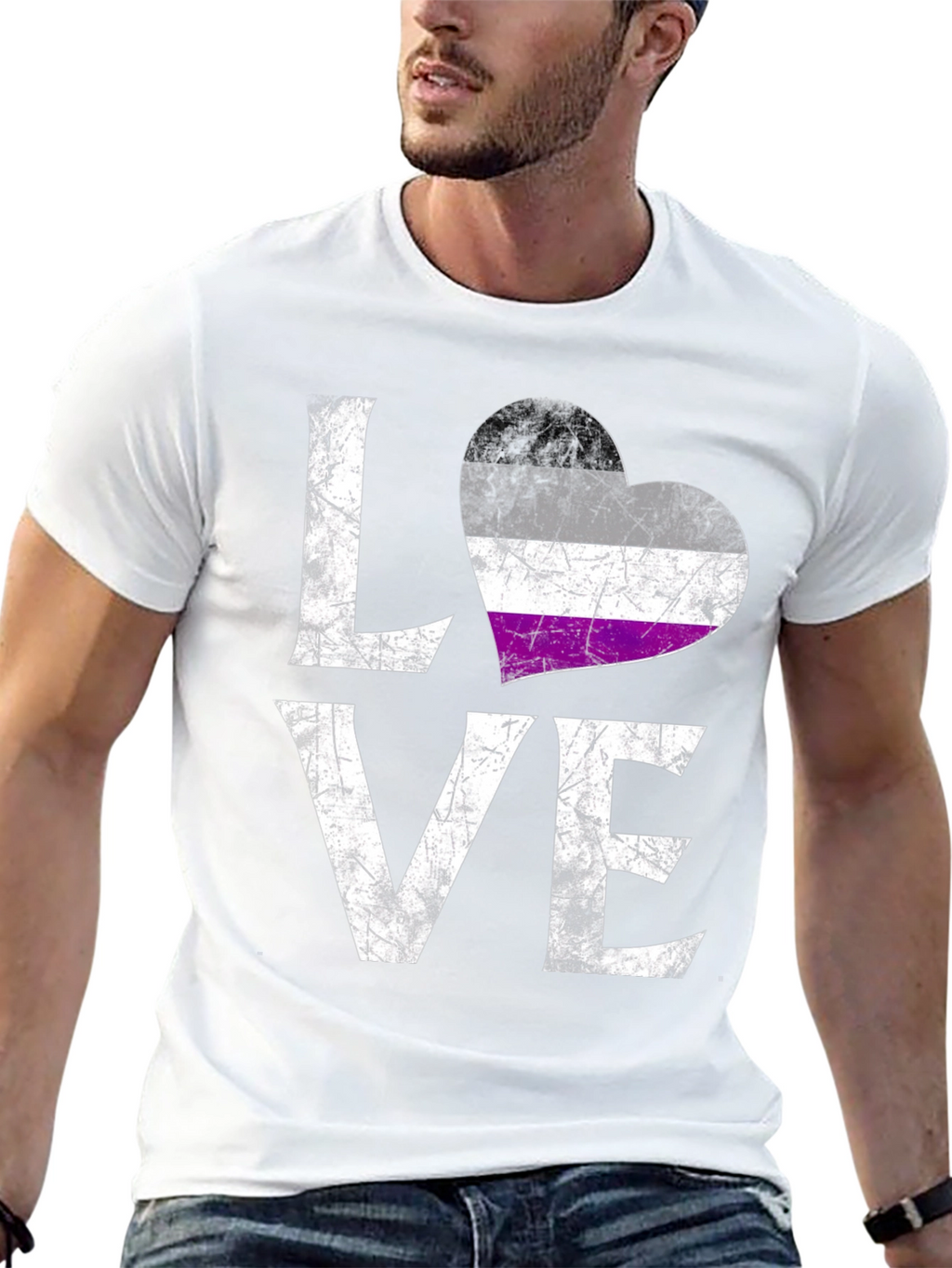 Asexual Pride LOVE T-Shirt