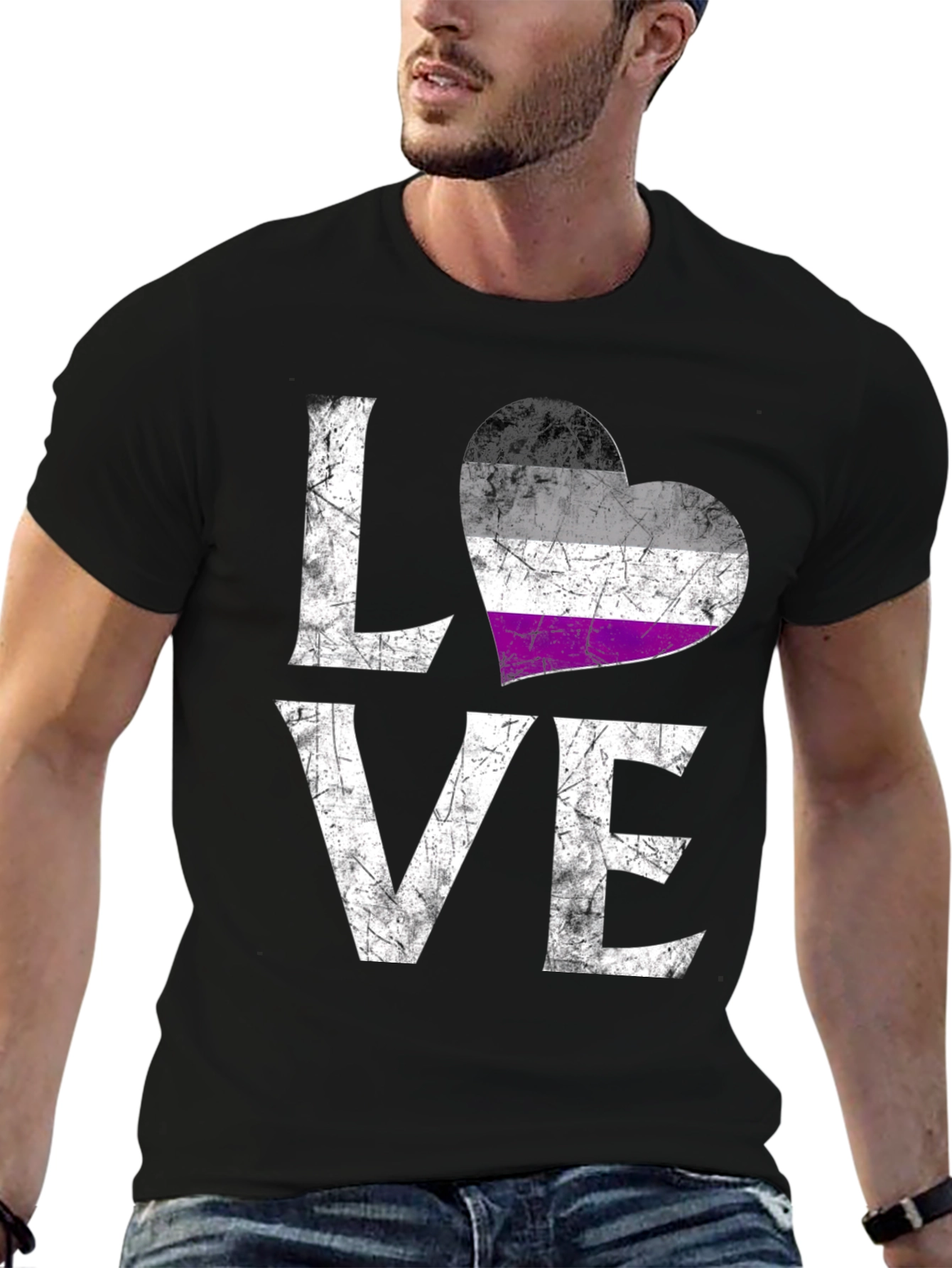 Asexual Pride LOVE T-Shirt
