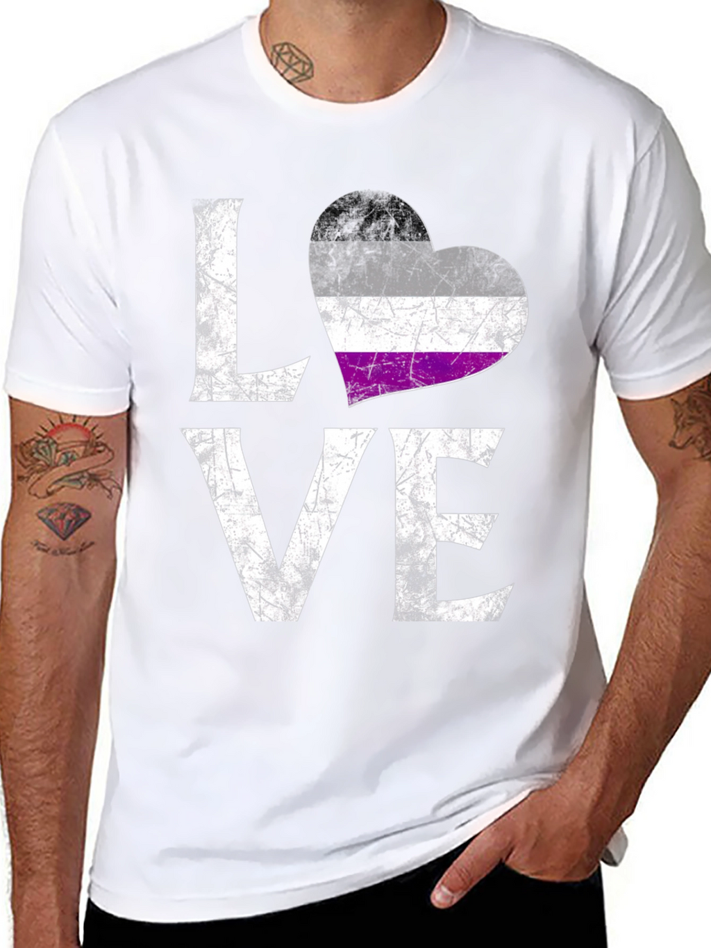 Asexual Pride LOVE T-Shirt