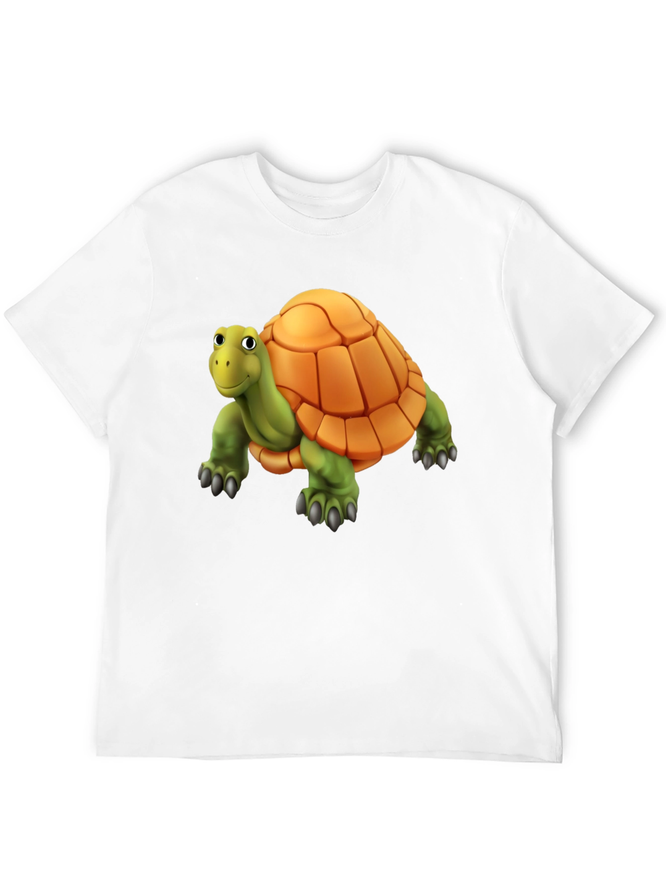 Cartoon Turtle Graphic T-Shirt