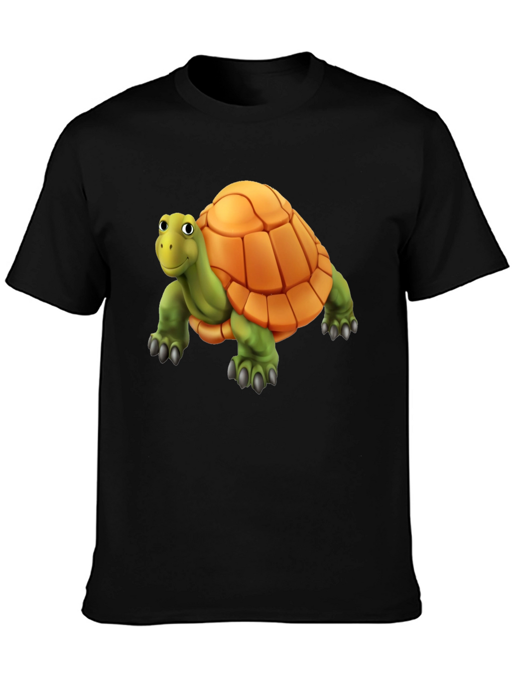 Cartoon Turtle Graphic T-Shirt