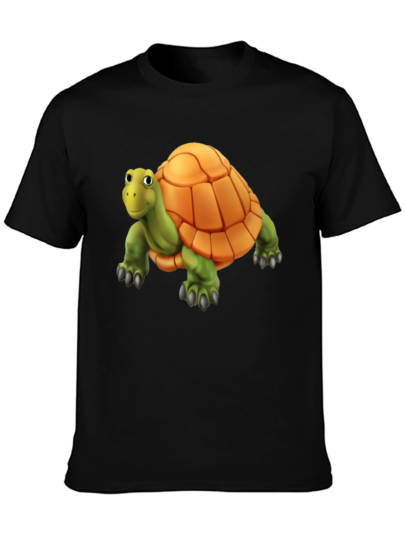 Cartoon Turtle Graphic T-Shirt