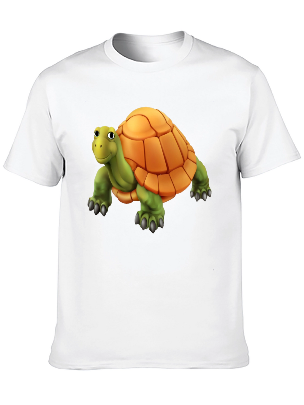 Cartoon Turtle Graphic T-Shirt