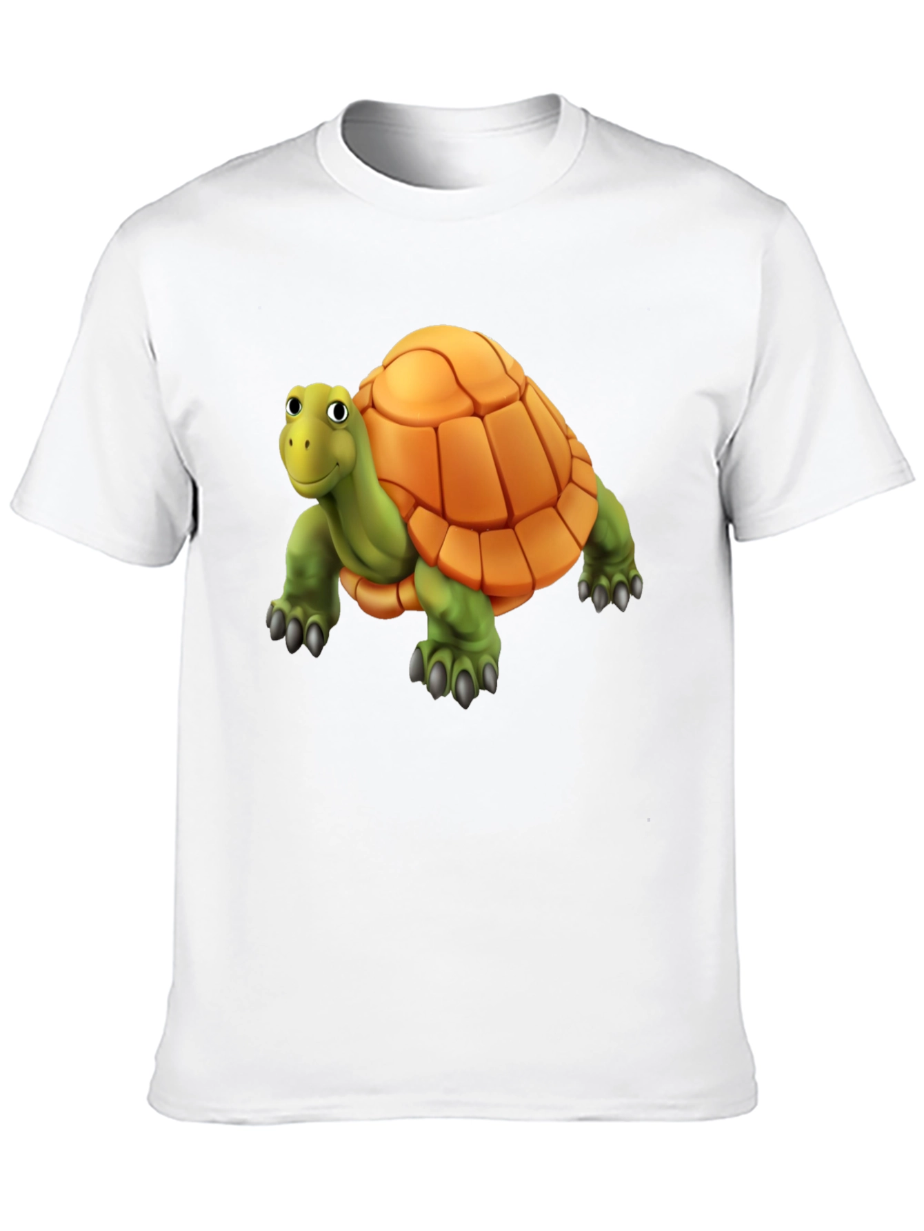 Cartoon Turtle Graphic T-Shirt