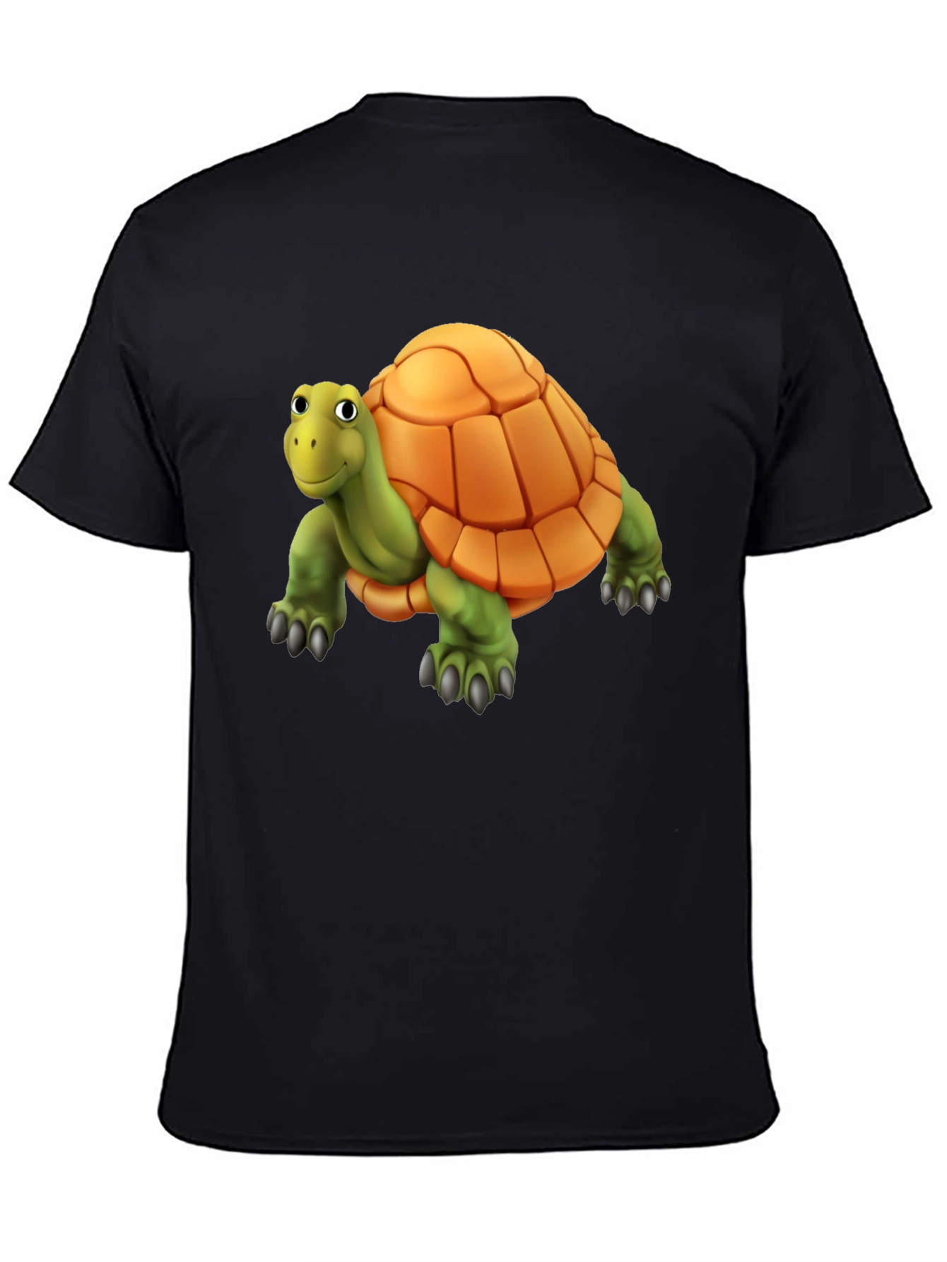 Cartoon Turtle Graphic T-Shirt