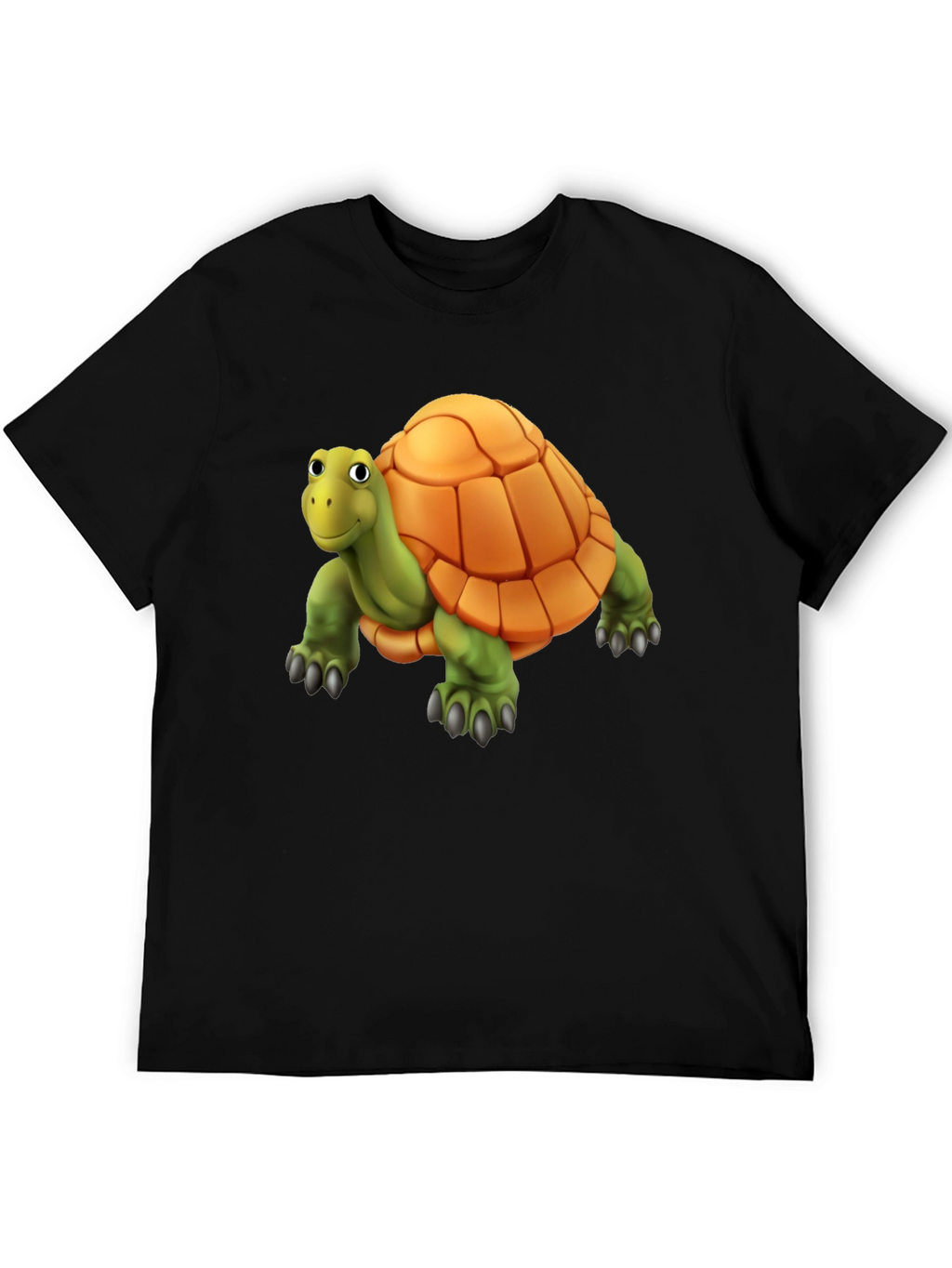 Cartoon Turtle Graphic T-Shirt