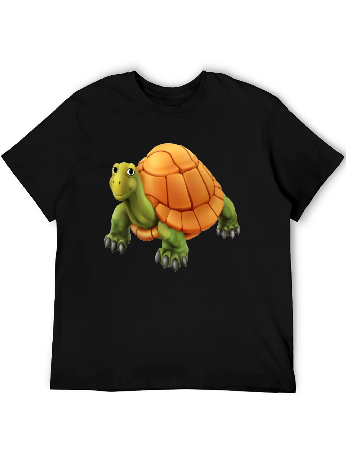 Cartoon Turtle Graphic T-Shirt