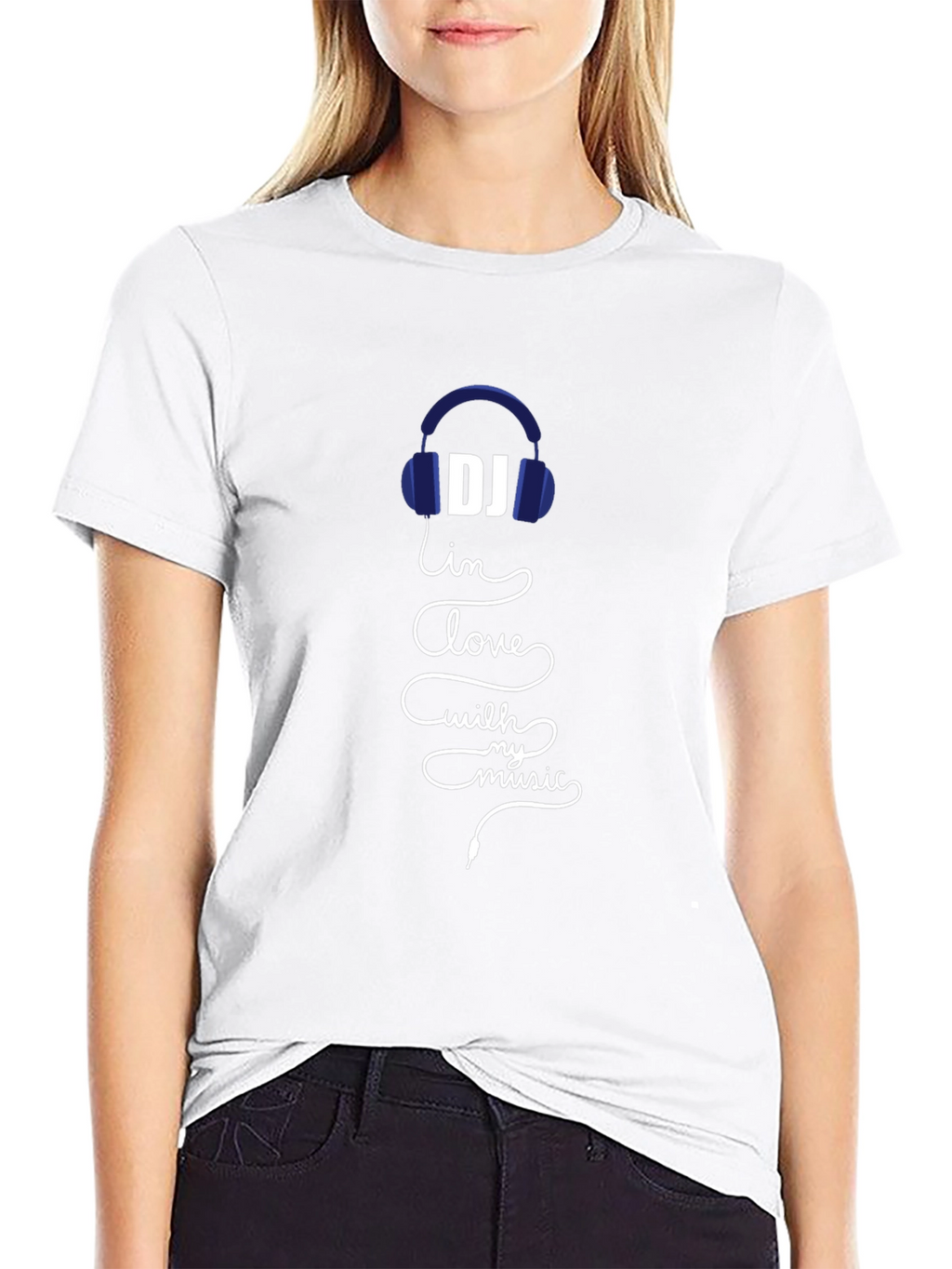 DJ In Love With My Music Black T-Shirt