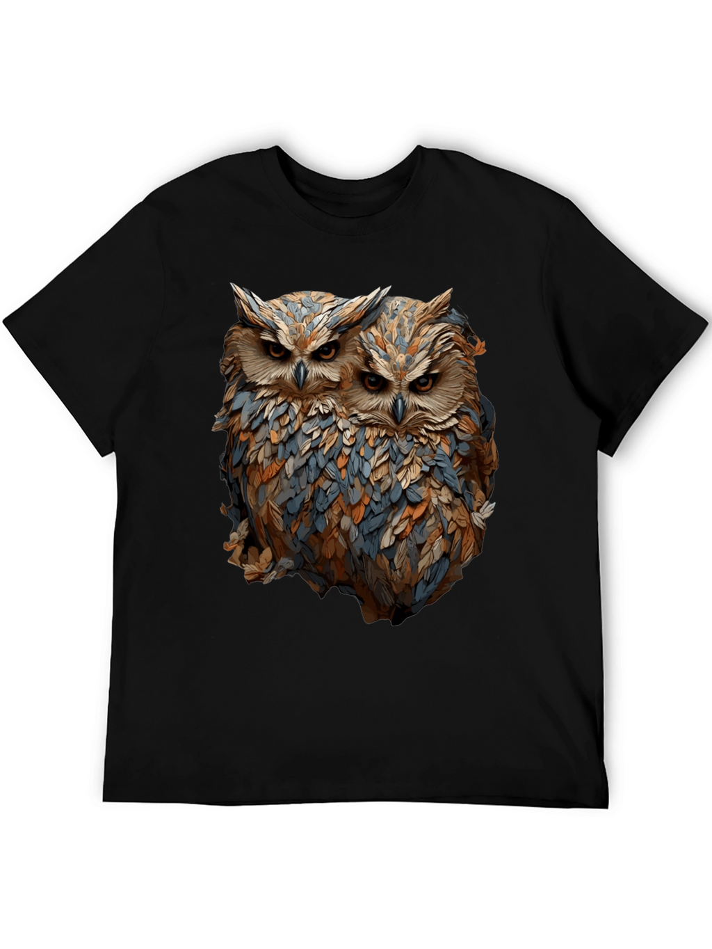 Owl Duo Graphic Tee - Unique Bird Lovers T-Shirt