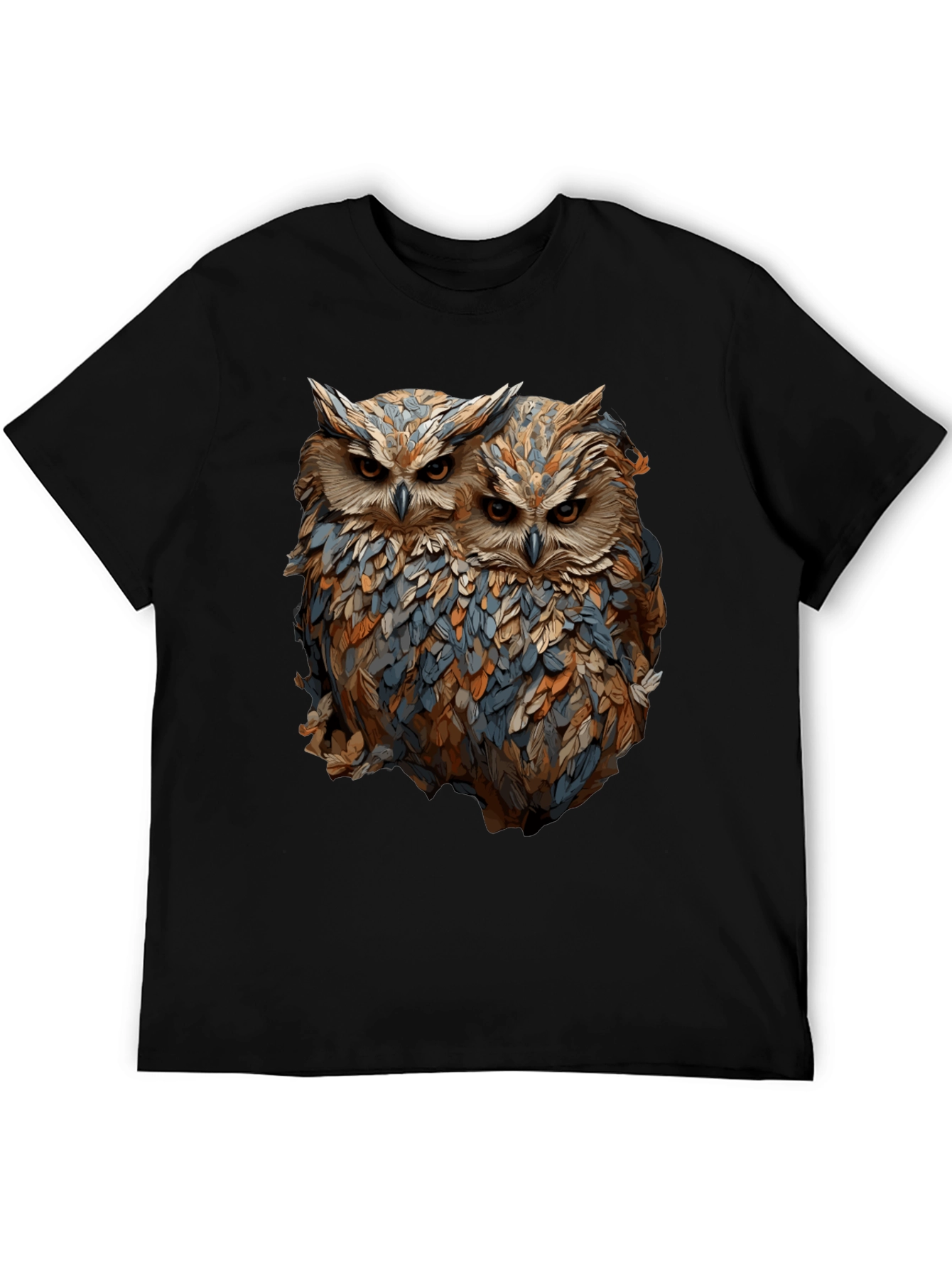 Owl Duo Graphic Tee - Unique Bird Lovers T-Shirt