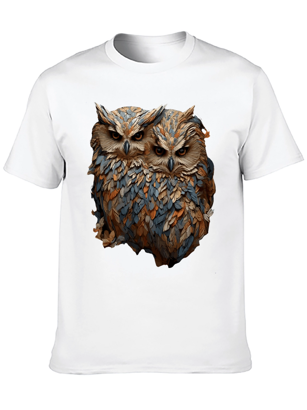 Owl Duo Graphic Tee - Unique Bird Lovers T-Shirt