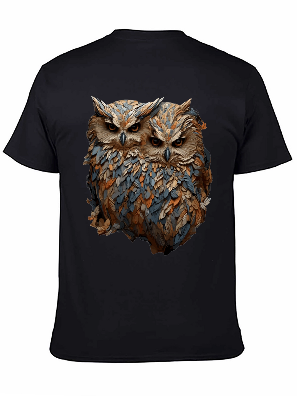 Owl Duo Graphic Tee - Unique Bird Lovers T-Shirt