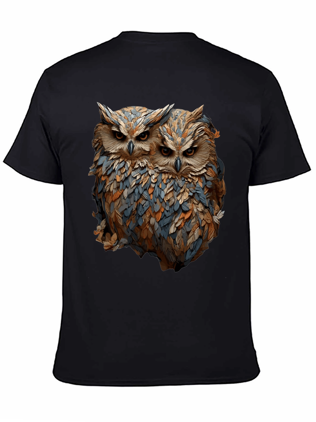 Owl Duo Graphic Tee - Unique Bird Lovers T-Shirt