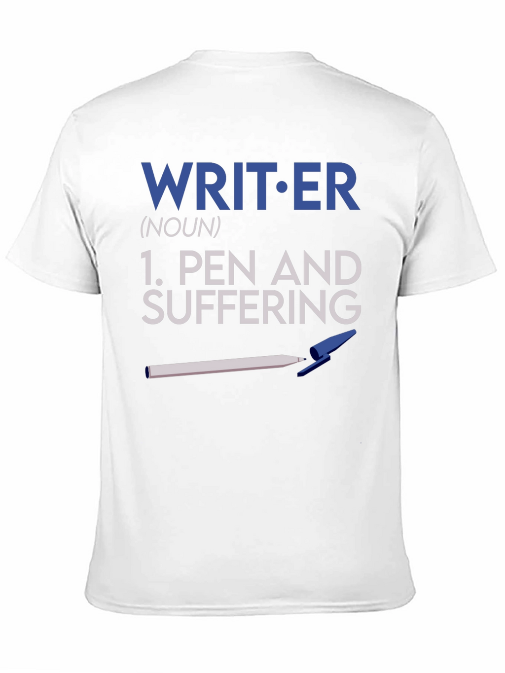 Writer Pen and Suffering Black T-Shirt