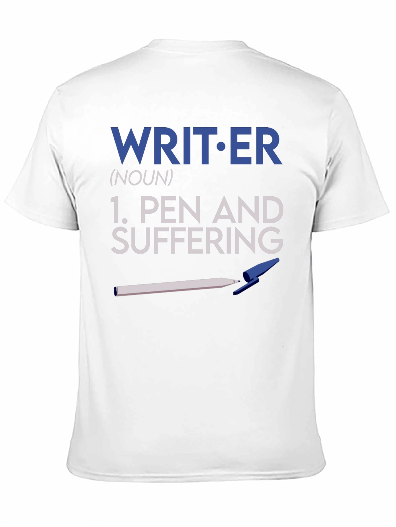 Writer Pen and Suffering Black T-Shirt