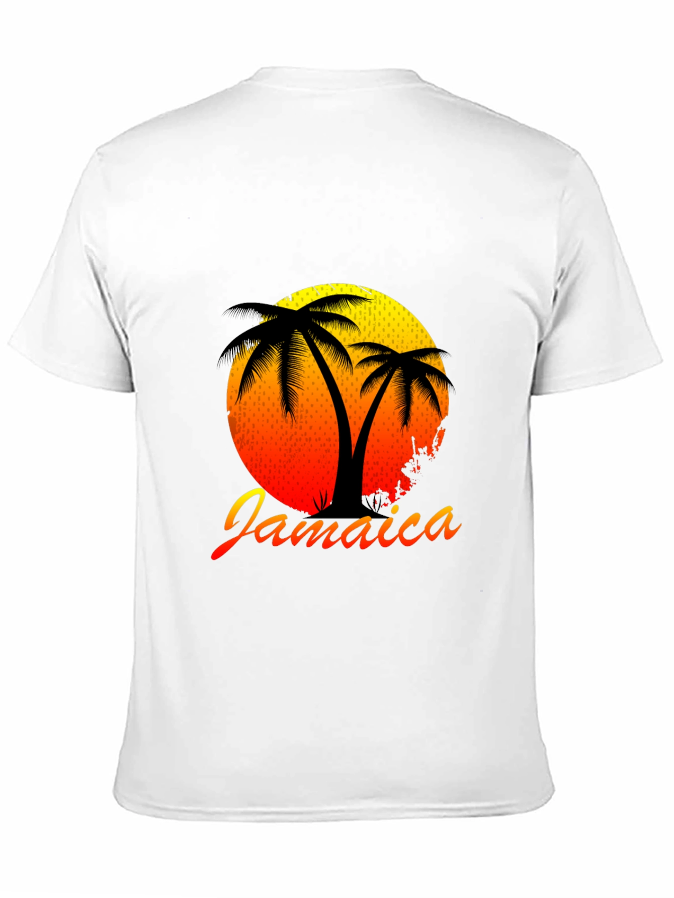 Jamaica Sunset Palm Tree Graphic Tee