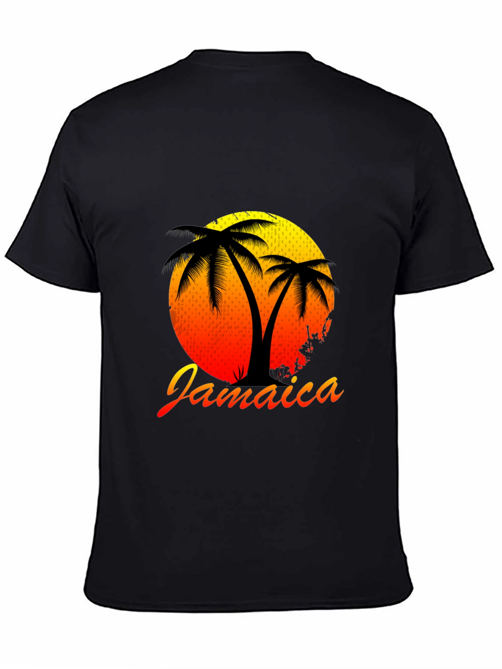 Jamaica Sunset Palm Tree Graphic Tee