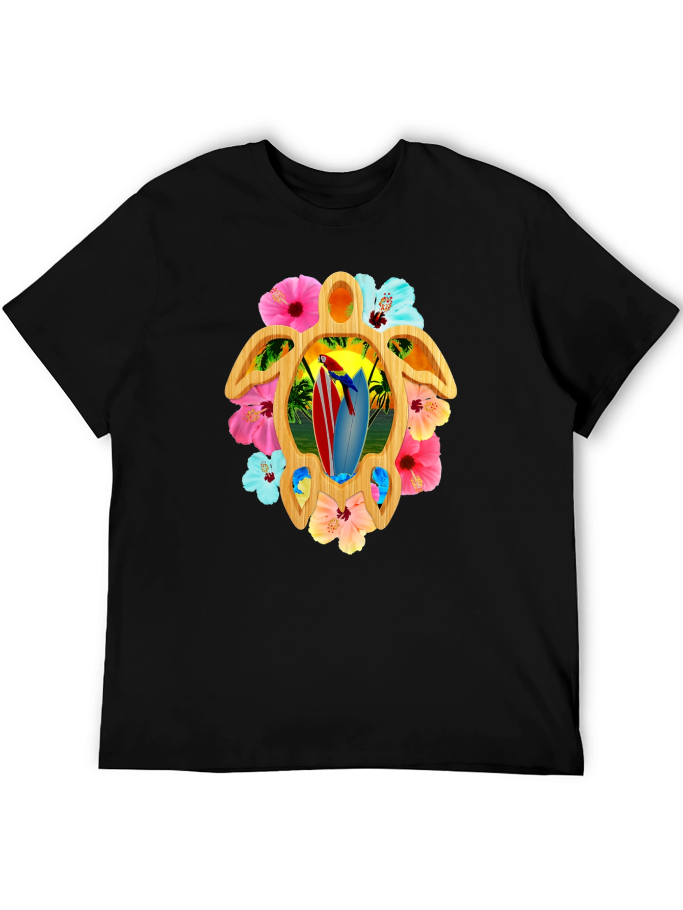 Tropical Turtle Surfboard Tee