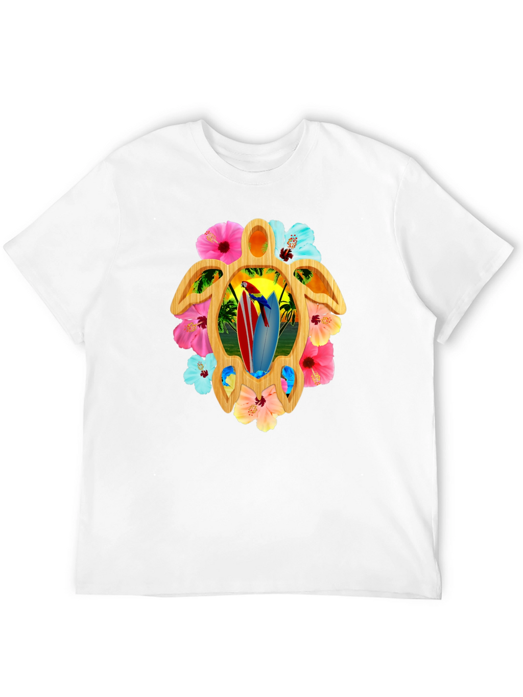 Tropical Turtle Surfboard Tee