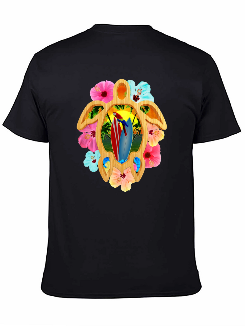 Tropical Turtle Surfboard Tee