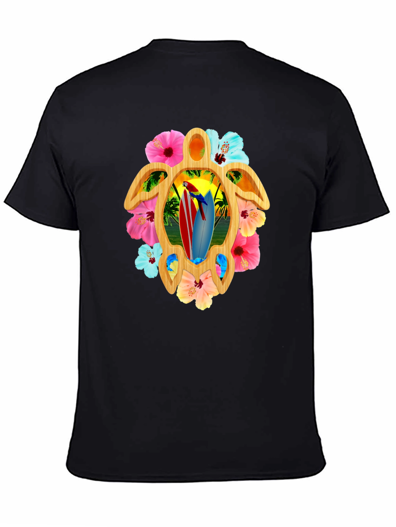 Tropical Turtle Surfboard Tee