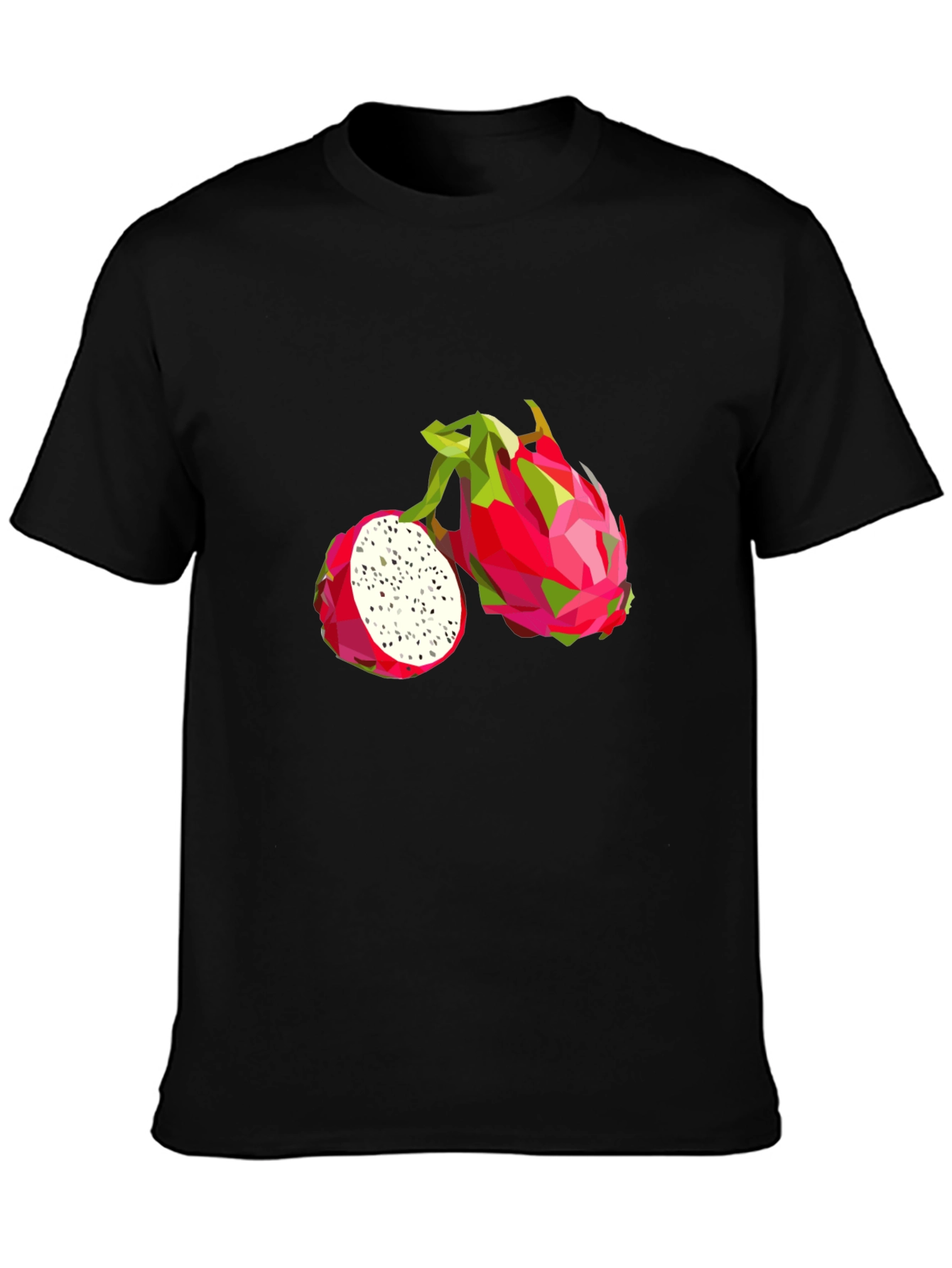 Dragon Fruit Graphic Tee - Modern Geometric Print