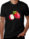Dragon Fruit Graphic Tee - Modern Geometric Print