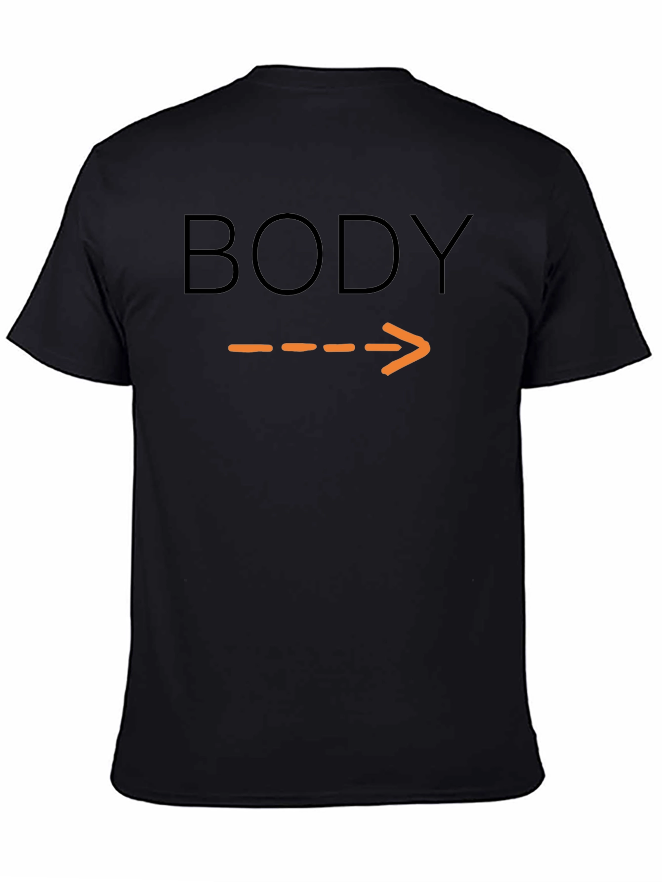 Humorous Body Arrow Pointing T-Shirt