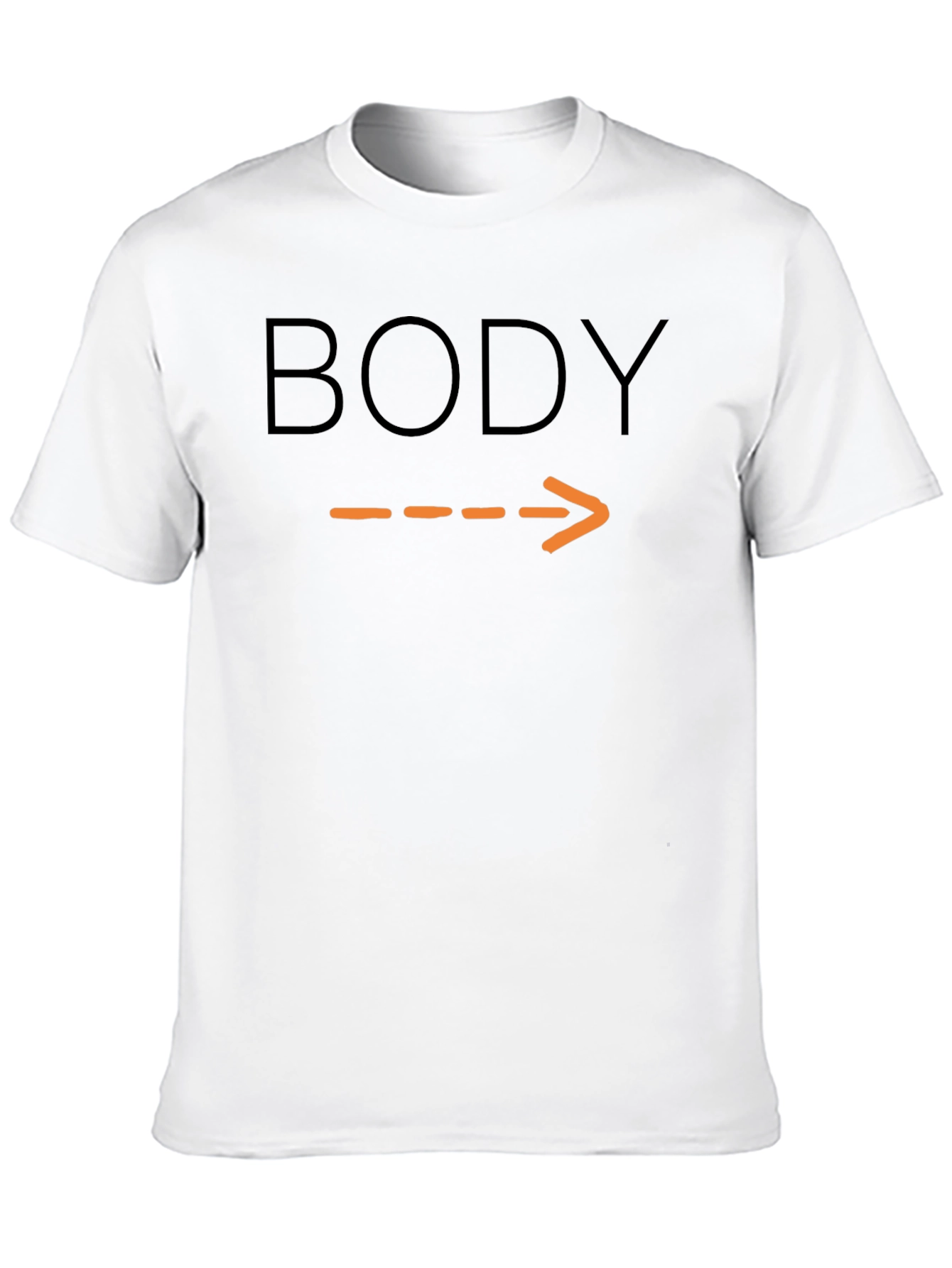 Humorous Body Arrow Pointing T-Shirt