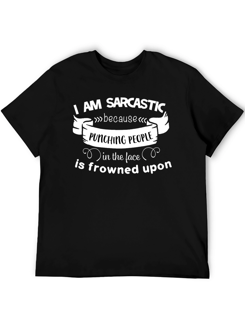 Sarcastic Punching People Graphic Tee