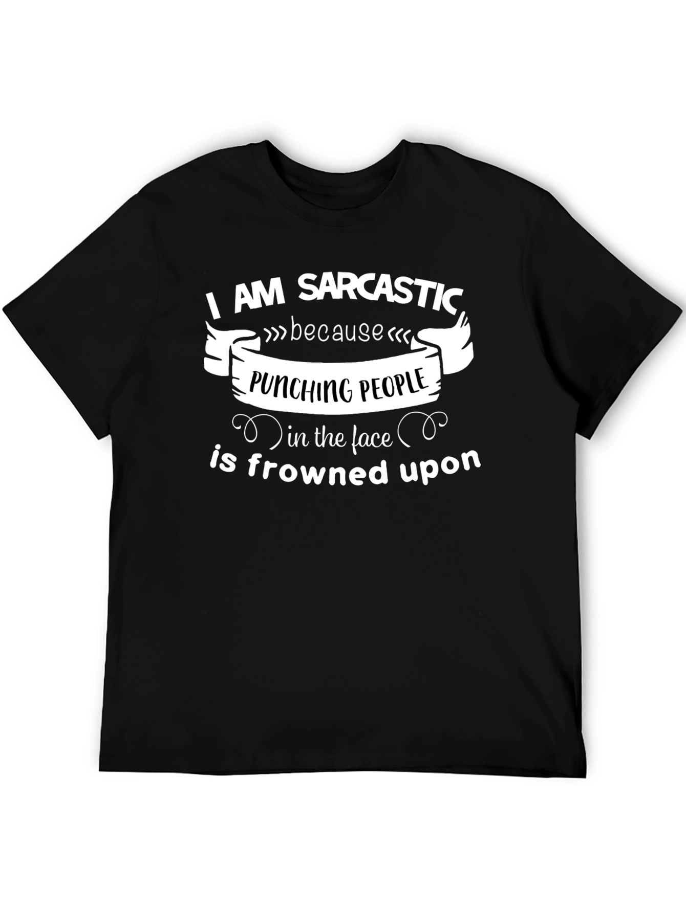Sarcastic Punching People Graphic Tee