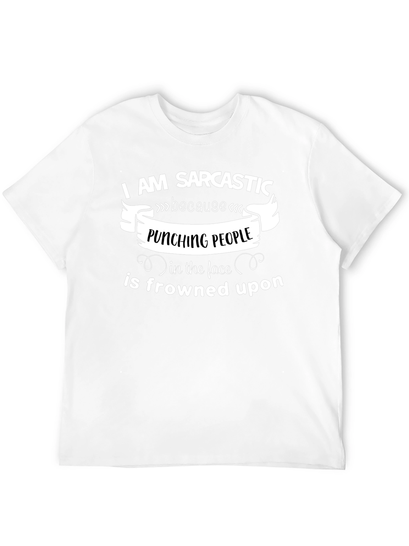 Sarcastic Punching People Graphic Tee